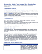 Reference Frames & Displacement Phenomena-Based Lesson: Two Logs of One Courier Run Teacher Discussion Guide sample page