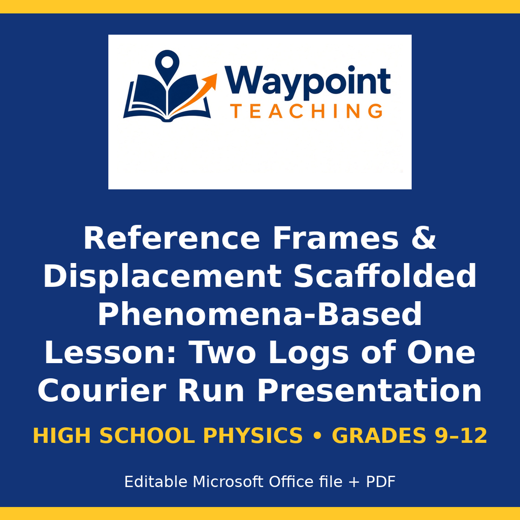 Reference Frames & Displacement Scaffolded Phenomena-Based Lesson: Two Logs of One Courier Run Presentation cover