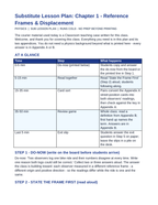 Reference Frames & Displacement Substitute Lesson Plan sample page