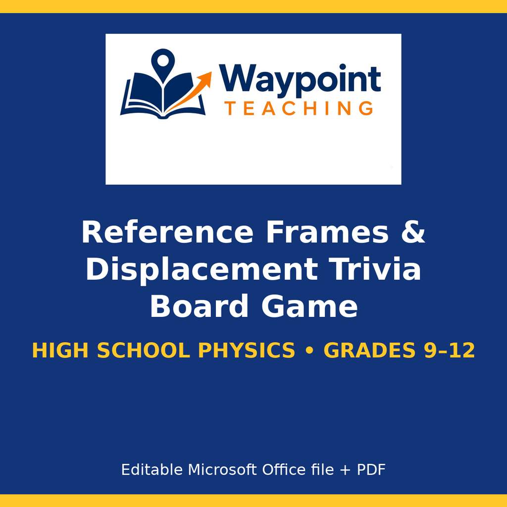 Reference Frames & Displacement Trivia Board Game cover