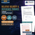 Relative Velocity & Reference Frames Critical Thinking Prompts cover