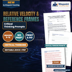 Relative Velocity & Reference Frames Critical Thinking Prompts cover