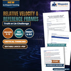 Relative Velocity & Reference Frames Truth or Lie Challenge cover