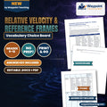 Relative Velocity & Reference Frames Vocabulary Choice Board cover