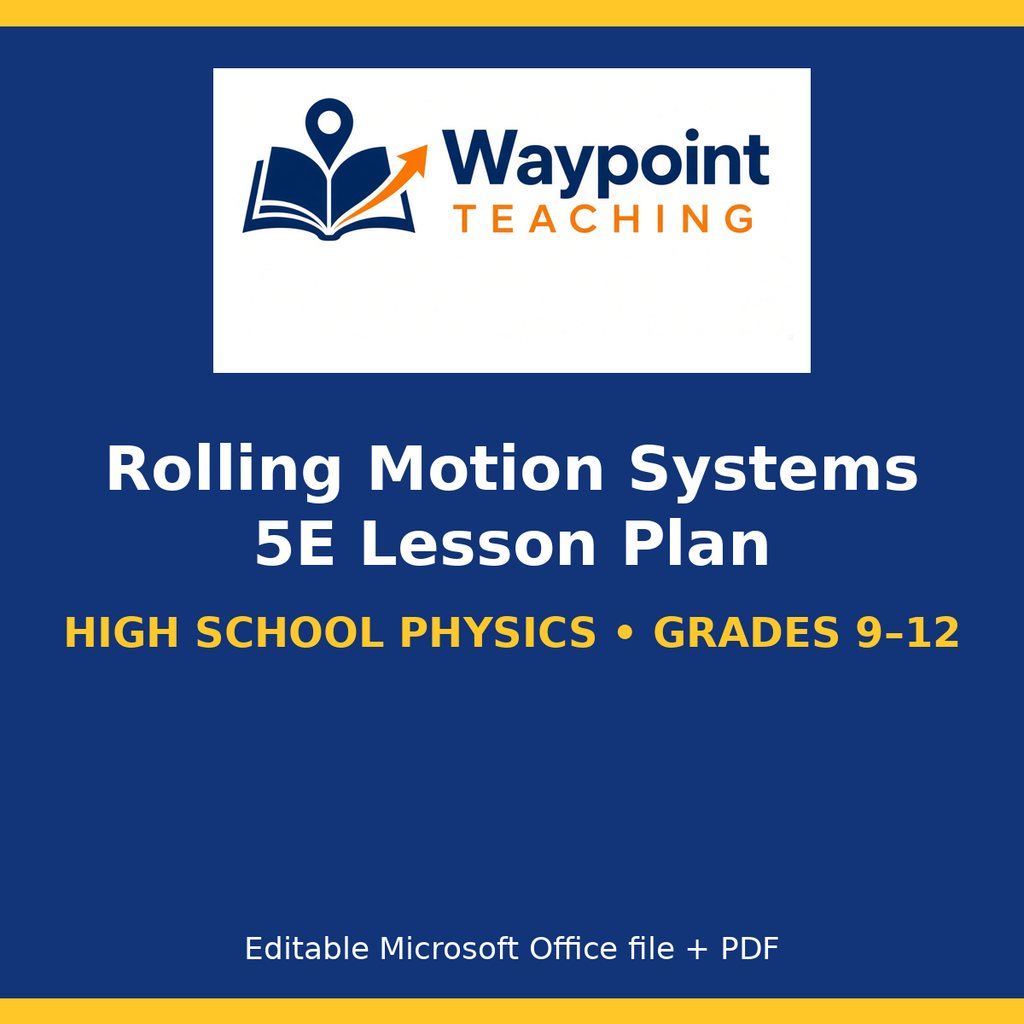 Rolling Motion Systems 5E Lesson Plan cover