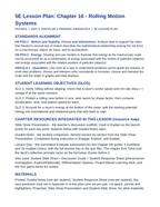 Rolling Motion Systems 5E Lesson Plan sample page