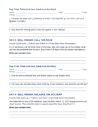 Rolling Motion Systems Bell Ringers & Exit Tickets sample page