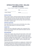 Rolling Motion Systems Interactive Simulation sample page