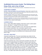 Rolling Motion Systems Scaffolded Phenomena-Based Lesson: The Rolling Race: Hoop, Disk, and a Can of Soup Teacher Discussion Guide sample page
