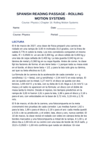 Rolling Motion Systems Spanish Reading Passage & Comprehension Questions sample page