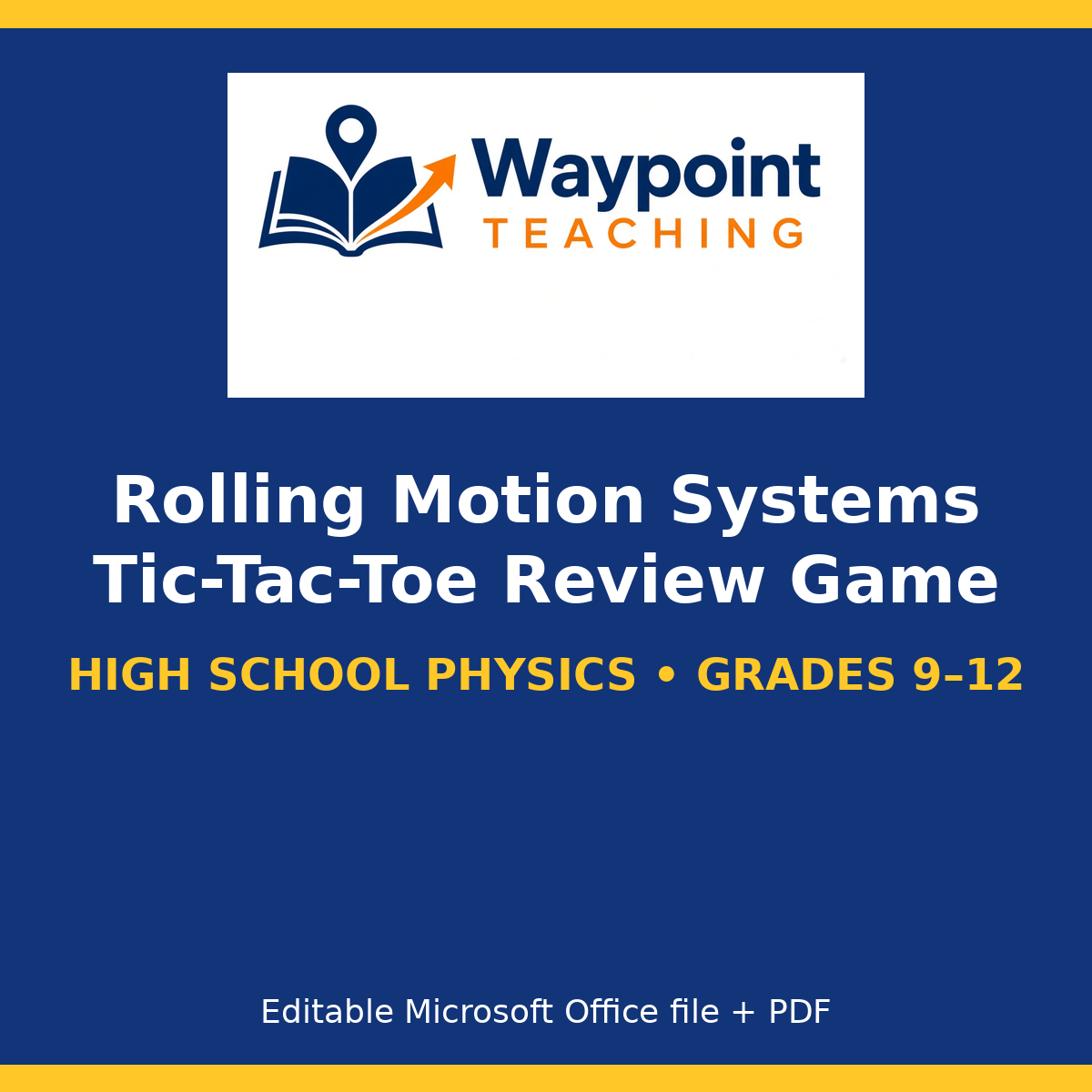 Rolling Motion Systems Tic-Tac-Toe Review Game cover