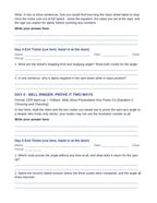 Rotational Kinematic Equations Bell Ringers & Exit Tickets sample page