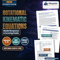 Rotational Kinematic Equations Model Response & Scoring Guide cover