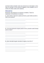 Rotational Kinematic Equations Spanish Reading Passage & Comprehension Questions sample page
