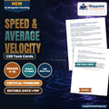 Speed & Average Velocity CER Task Cards cover