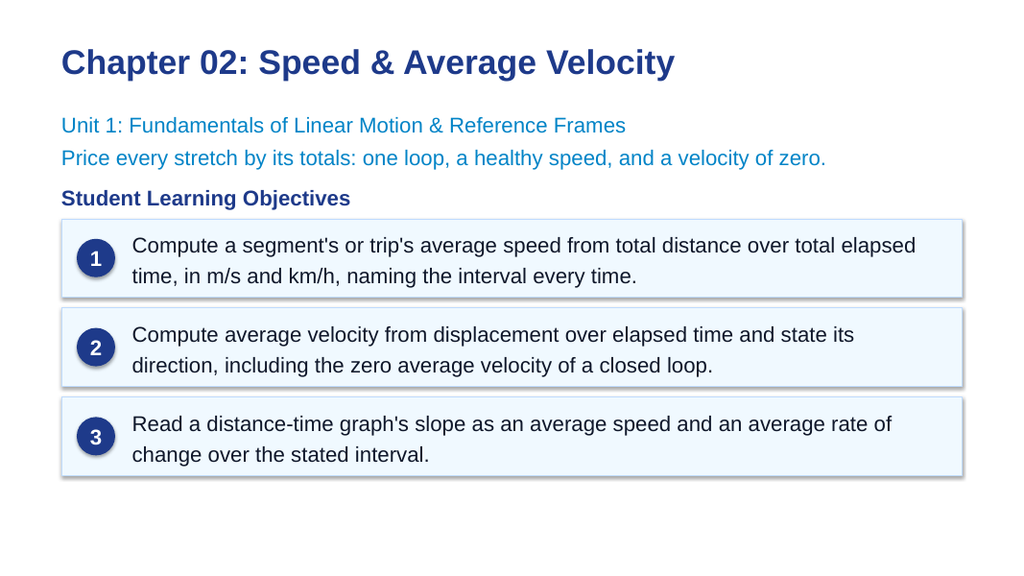Speed & Average Velocity Slide Show Presentation sample page