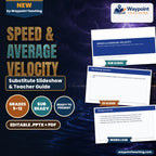 Speed & Average Velocity Substitute Slideshow & Teacher Guide cover