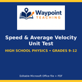 Speed & Average Velocity Unit Test cover