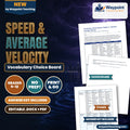 Speed & Average Velocity Vocabulary Choice Board cover