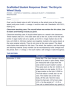 Tangential & Angular Velocity Scaffolded Phenomena-Based Lesson: The Bicycle Wheel Study Student Response Sheet sample page