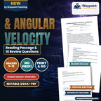 Tangential & Angular Velocity Spanish Reading Passage & Comprehension Questions cover