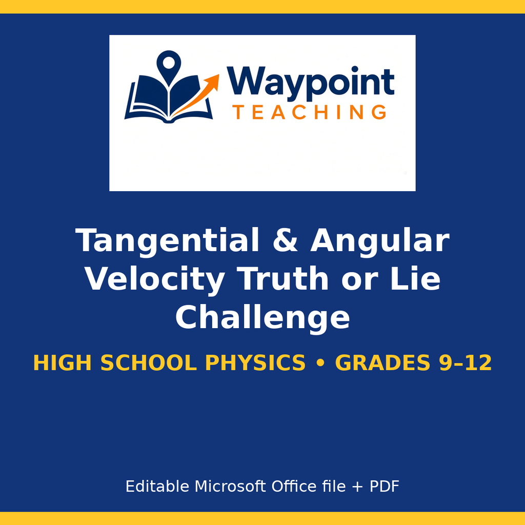 Tangential & Angular Velocity Truth or Lie Challenge cover