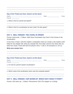 Uniform Circular Motion Bell Ringers & Exit Tickets sample page