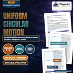Uniform Circular Motion Scaffolded Phenomena-Based Lesson: The Stopper on a String Student Response Sheet cover