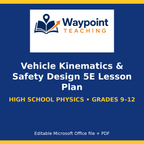 Vehicle Kinematics & Safety Design 5E Lesson Plan cover