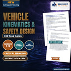 Vehicle Kinematics & Safety Design CER Task Cards cover