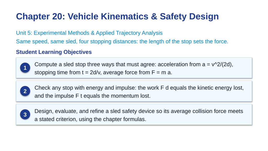 Vehicle Kinematics & Safety Design Slide Show Presentation sample page