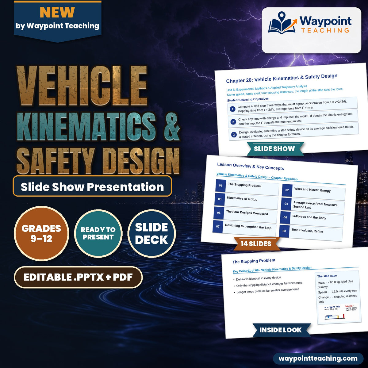 Vehicle Kinematics & Safety Design Slide Show Presentation cover