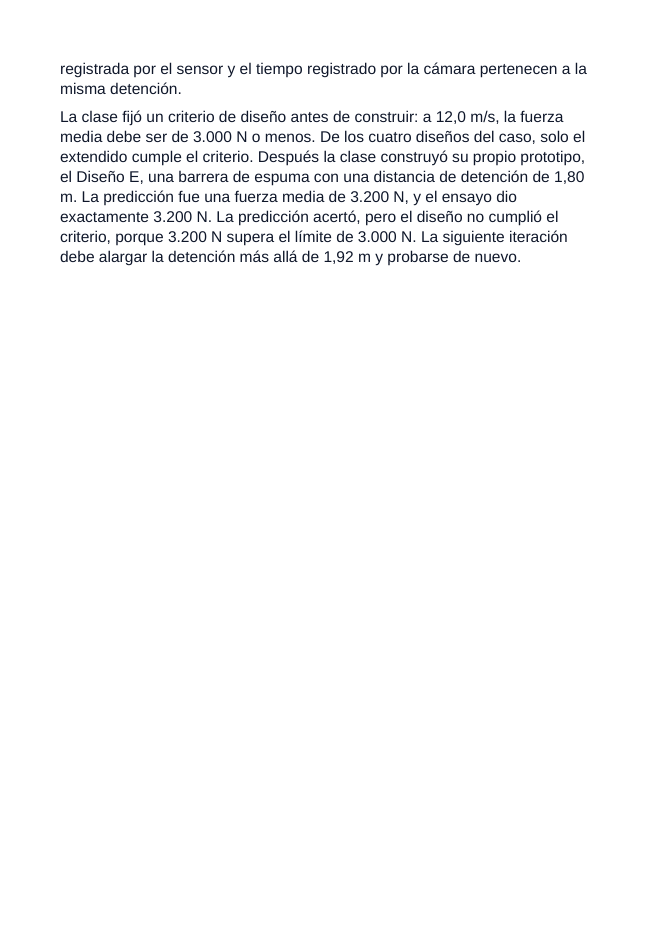 Vehicle Kinematics & Safety Design Spanish Reading Passage & Comprehension Questions sample page