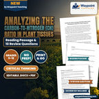 Analyzing the Carbon-to-Nitrogen (CN) Ratio in Plant Tissues Reading Worksheet cover