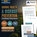 Animal Health & Disease Prevention Vocabulary Choice Board cover