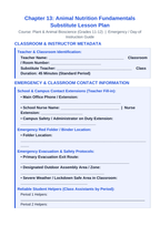 Animal Nutrition Fundamentals Substitute Lesson Plan sample page