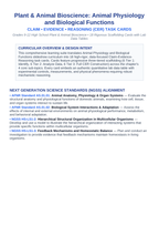 Animal Physiology & Biological Functions CER Task Cards sample page