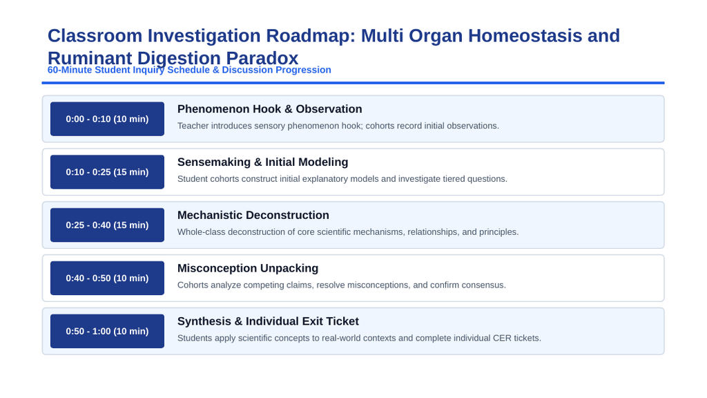 Animal Physiology & Biological Functions Phenomena-Based Lesson: The Multi-Organ Homeostasis and Ruminant Digestion Paradox Presentation sample page