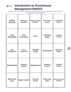 Basics of Controlled Environment Agriculture BINGO Review Game sample page