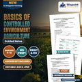 Basics of Controlled Environment Agriculture Guided Notes cover