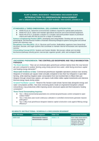 Basics of Controlled Environment Agriculture Phenomena-Based Lesson: The Controlled Biosphere and Yield Maximization Paradox Teacher Discussion Guide sample page