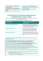 Basics of Controlled Environment Agriculture Scaffolded Phenomena-Based Lesson: The Controlled Biosphere and Yield Maximization Paradox Teacher Discussion Guide sample page