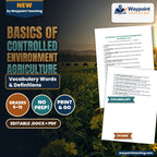 Basics of Controlled Environment Agriculture Vocabulary Words & Definitions cover