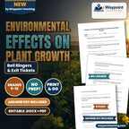 Environmental Effects on Plant Growth Bell Ringers & Exit Tickets cover
