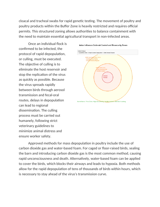 Evaluating Quarantine and Culling Protocols for Avian Influenza Reading Worksheet sample page