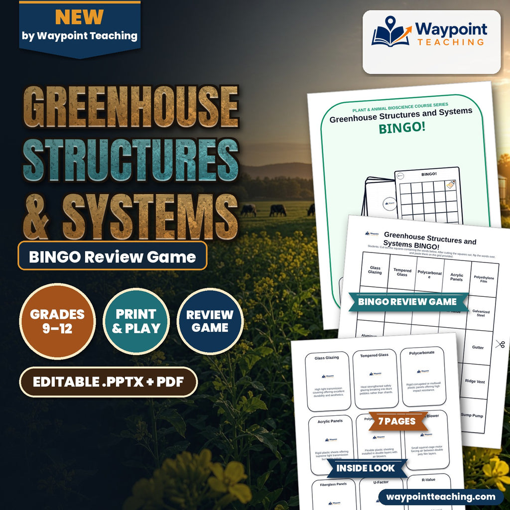 Greenhouse Structures & Systems BINGO Review Game cover