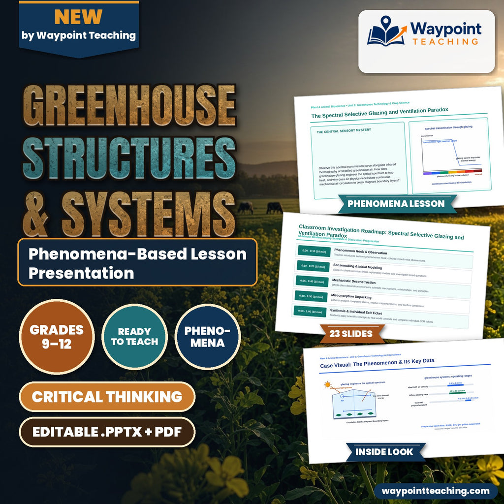 Greenhouse Structures & Systems Phenomena-Based Lesson: The Spectral Selective Glazing and Ventilation Paradox Presentation cover