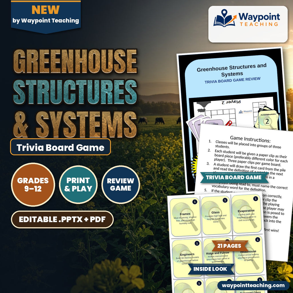 Greenhouse Structures & Systems Trivia Board Game cover