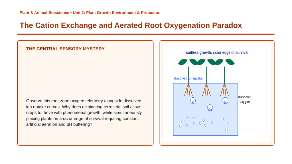 Growing Media & Soil-less Systems Phenomena-Based Lesson: The Cation Exchange and Aerated Root Oxygenation Paradox Presentation sample page