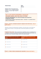 Growing Media & Soil-less Systems Scaffolded Phenomena-Based Lesson: The Cation Exchange and Aerated Root Oxygenation Paradox Student Response Sheet sample page